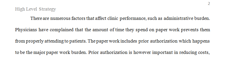 Now that Barbara has an understanding of the factors that influence clinic performance