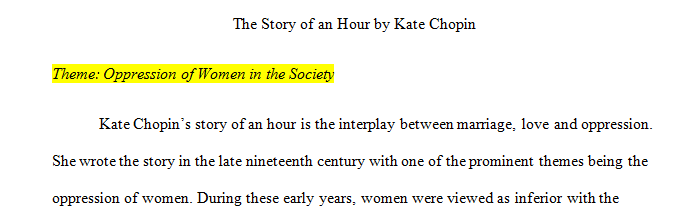 Choose a short story listed above and make a claim (a written statement that others will consider to be true) about it.