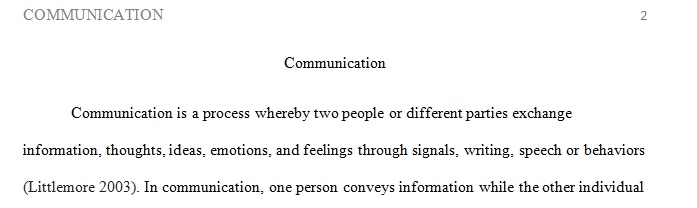 Choose five (5) different communication methods.