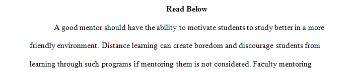 Create a list of the top five characteristics of effective faculty mentoring programs for distance learning.