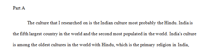 Essay - Exploring A Different Culture