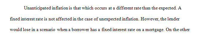 Examine who the winner and loser would be. Is it the borrower or the lender in the given scenario?