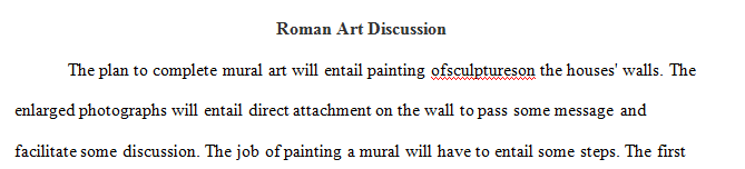 Explain how the culture affects your art in your discussion