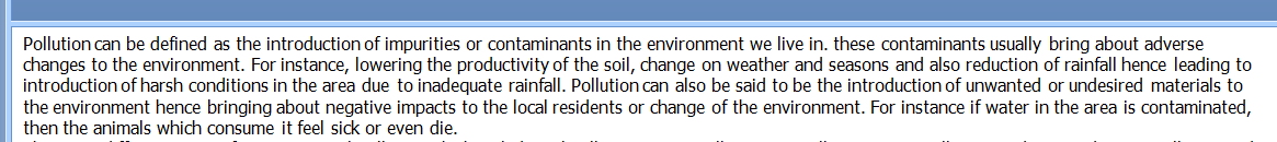 Identify an environmental issue facing your community.