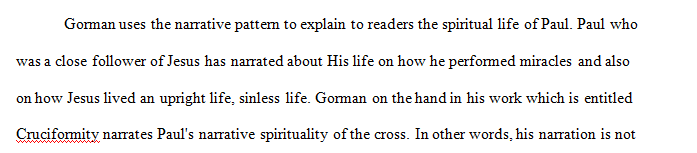 In Chapter 5 Gorman discusses thirteen patterns of Paul narrating the cross.