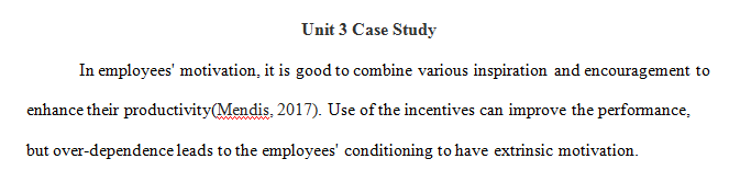 Read Case Incident 2 Attaching the Carrot to the Stick on p. 241 of Organizational Behavior.