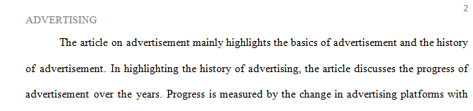 Read the complete article about the history of advertising