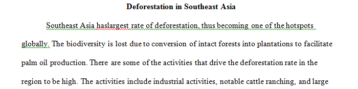 Students will work individually to examine a case study regarding sustainable resources.