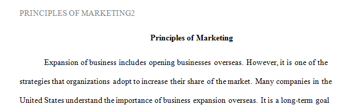 This week’s discussion will allow you to combine what we learned about global marketing with the product you are using for your marketing plan.