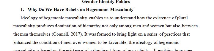 Topic Gender Identity Politics