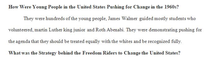 Topic The Freedom Riders and the Summer of Love