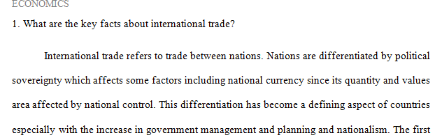 What are the key facts about international trade