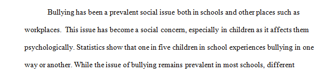 What effect does bullying have on children