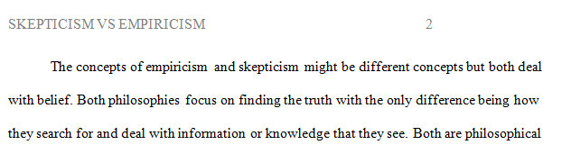 What is the difference between Skeptical empiricism and plain empiricism