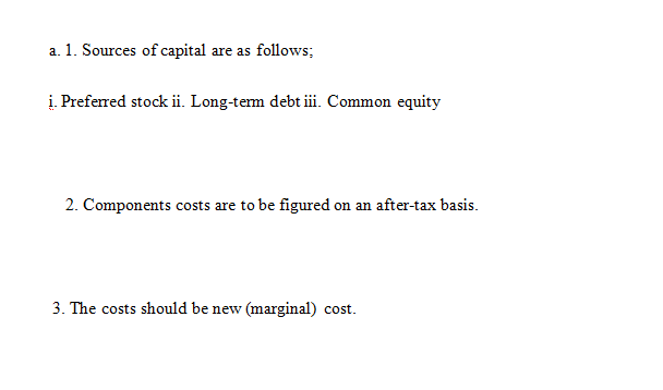 What sources of capital should be included when you estimate Jana’s weighted average cost of capital