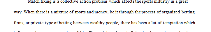 Write about a collective action problem (CAP) in sports aside from performance-enhancing drugs.