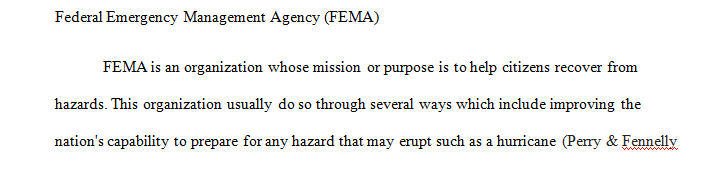 Write an initial post on any of the FEMA guidelines of physical security.