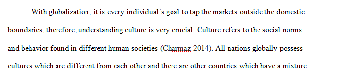 You are speaking on the phone with Mike when he asks about what sort of cultural aspects you are considering in this plan.