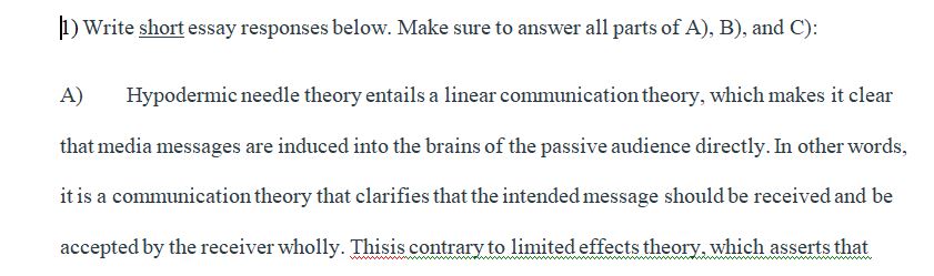 Explain the hypodermic needle theory of media effects and contrast it with the minimal/limited effects theory