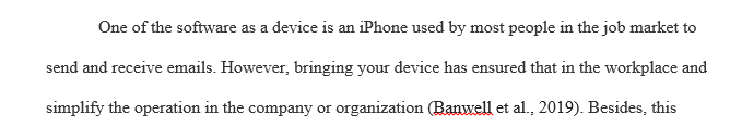 From your personal experience, what is an example of softwalnore as a service? Of BYOD?