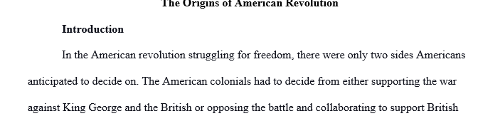 In this essay, you will be analyzing and evaluating the causes of the American Revolution using both primary and secondary sources.