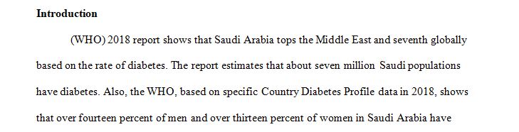 Research about the prevalence of diabetes in Saudi Arabia.  