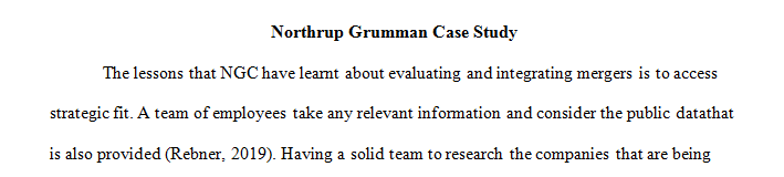 What is the most important lesson(s) that NGC thinks it has learned about evaluating and integrating acquisitions well from an HR perspective