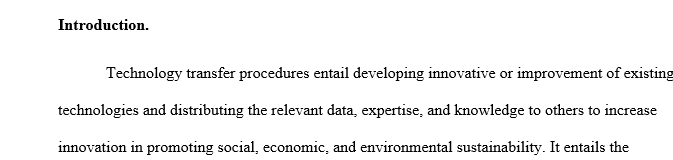 Your task is to research analyze and discuss the processes involved in helping technologies emerge