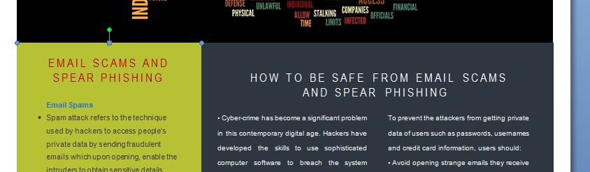 You have freedom to chose any cyber security concept 