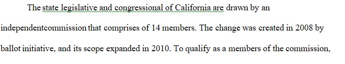 Describe California's Citizens Redistricting Commission.