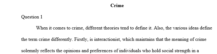 Discuss two strengths and two weaknesses of each of the various measures of crime. Which method do you think is best and why?