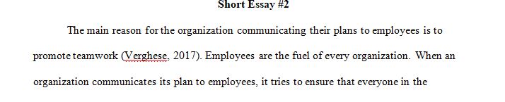 Explain the importance of communicating the plan to all employees 