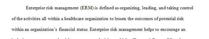 How ERM can be integrated with an organization’s overall strategy