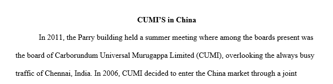 How important is China to CUMI? Is the management right in thinking about China centric strategy?