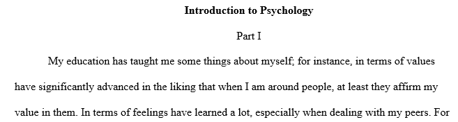 In what ways to you want to change as a learner? Discuss some things that are characteristic about you as a learner.