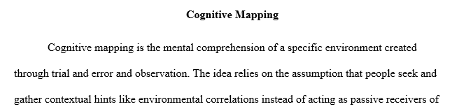 Provide at least two positive effects of using cognitive mapping in daily life.