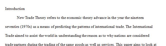 Read Chapter 6 International Trade Theory