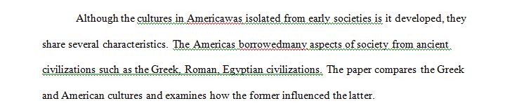 The cultures of the Americas developed in isolation from other early societies.