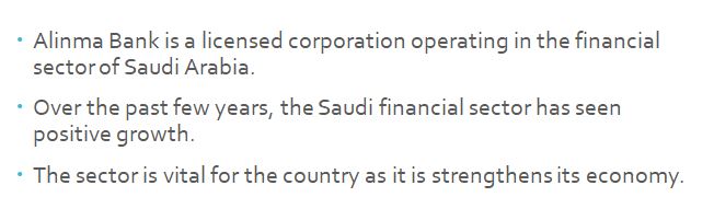 The performance of a company from the list in Tadawul.