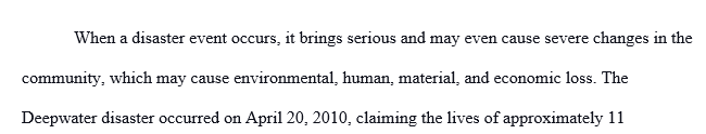 Using a Web browser and a search engine, search the terms “BP deepwater disaster plan failure.