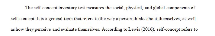 Using your completed Self-Concept Inventory