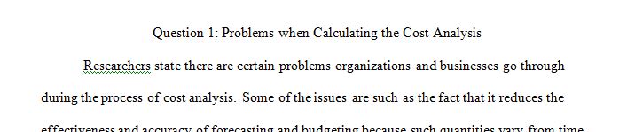 Calculate a cost objective for direct material