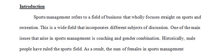 Coaching vs Gender (Collegiate and Professional) 