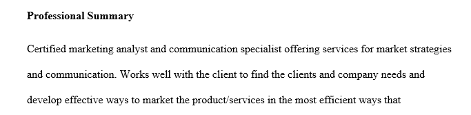 Construct a one-page resume and a one-page cover letter that capitalize on you as a unique brand you want to sell to potential employers.