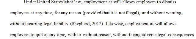 Employment-at-Will and Implied Contract 