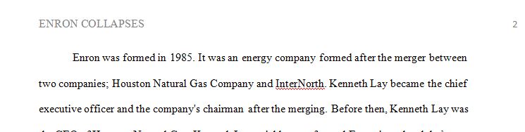 Enron Corporation was one of the widely publicized Companies whose unethical business