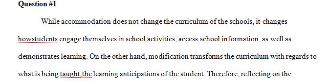 Explain why lesson Accommodations and Modifications are as important as IEP Goals