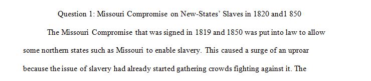 How did Congress deal with the issue of slavery with the Missouri Compromise in 1820