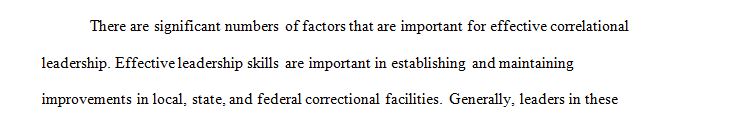 Leadership and correctional reform at the local state and federal levels