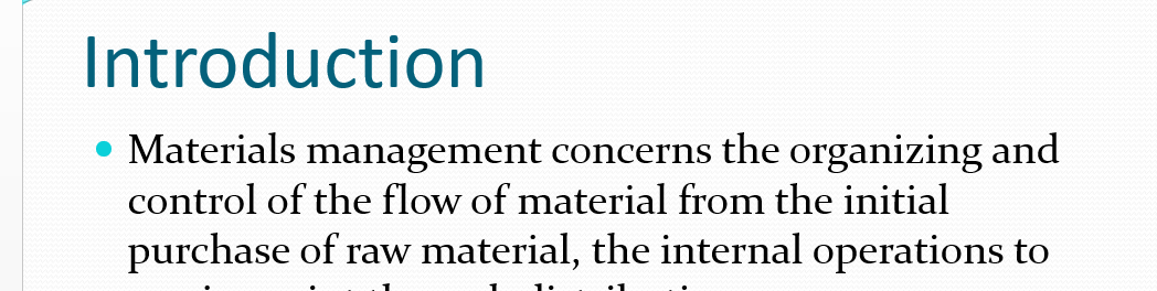 Look for a product for which you can find an online resource that provides some insight into the flow of materials to make this product.